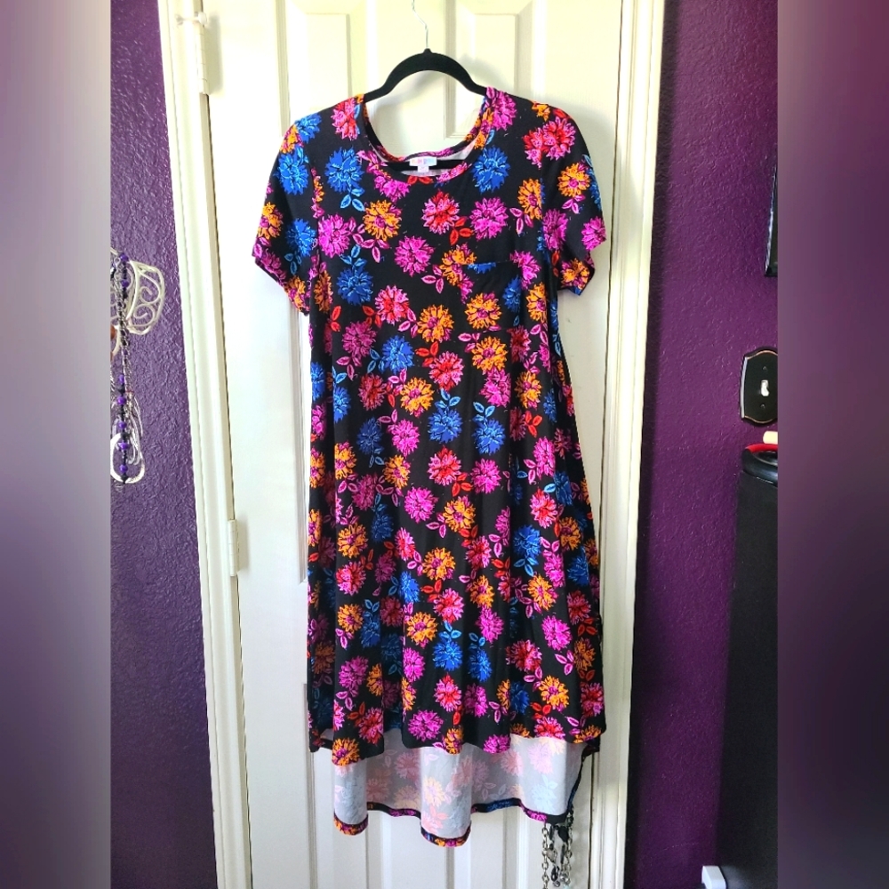 LulaRoe Floral Print Dress size M Medium